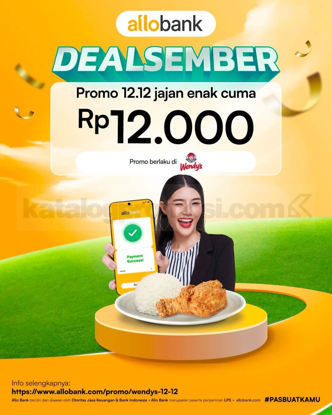 Promo Wendy’s Dealsember 12.12 Jajan Enak cuma Rp.12.000 Promo Wendy’s Dealsember 12.12 Jajan Enak cuma Rp.12.000 paket Ayam dan Nasi