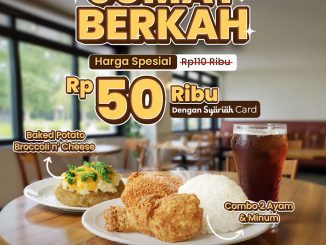Promo Wendy’s Jumat Berkah Syariah Card Paket Combo cuma Rp. 50.000 berlaku 27 November–26 Desember 2025.