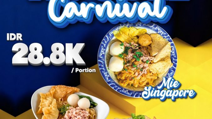 Promo XO SUKI Noodle Carnival mie Asia mulai Rp. 28.800, varian per outlet di hari kerja