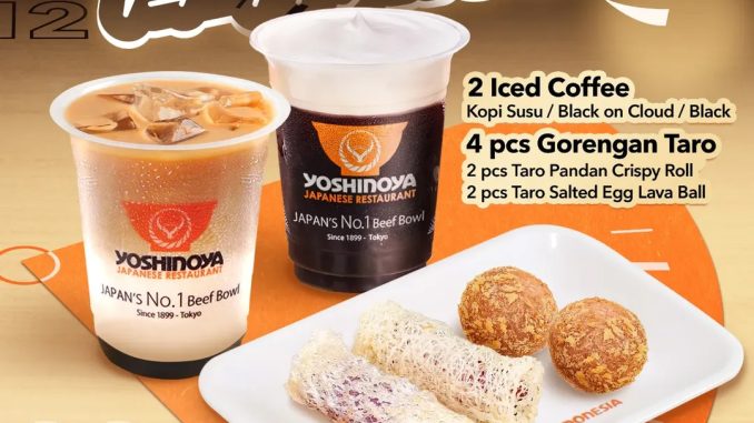 Promo Yoshinoya Happy Hour Paket Minuman + Gorengan untuk Berdua mulai Rp 55Rb 1