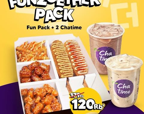Promo Chatime x Cupbop FUNPACK Sharing Box Cuma 120 RIbu* 1