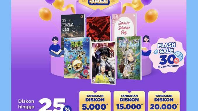 Gramedia 6.6 Mid Year Sale DISKON HINGGA 25% + FLASH SALE 30%