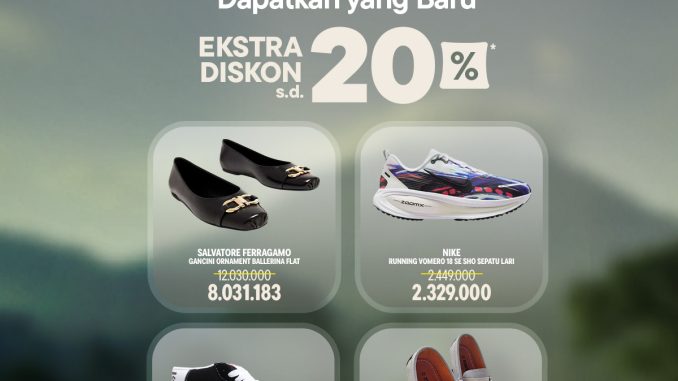 Promo Blibli - Donasikan Sepatu Lama dapatkan yang Baru Ekstra Diskon hingga 20%