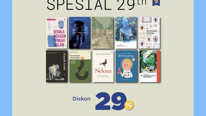 Promo Gramedia Spesial HUT KPG ke-29 DISKON 29%