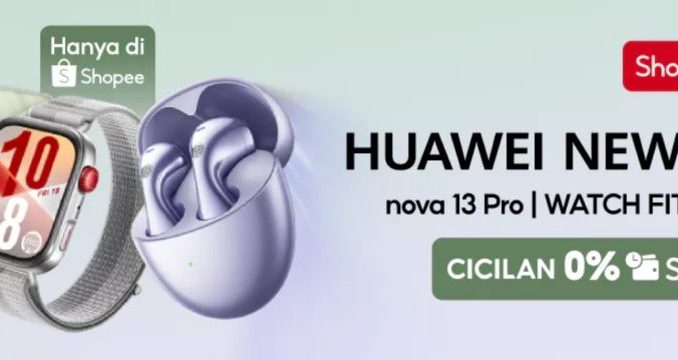 Promo Huawei New Launch di Shopee CICILAN 0% SPayLater!