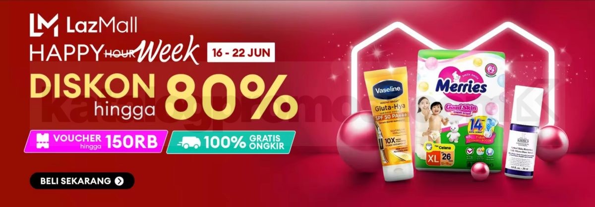 Promo LazMall Happy Week Diskon hingga 80%