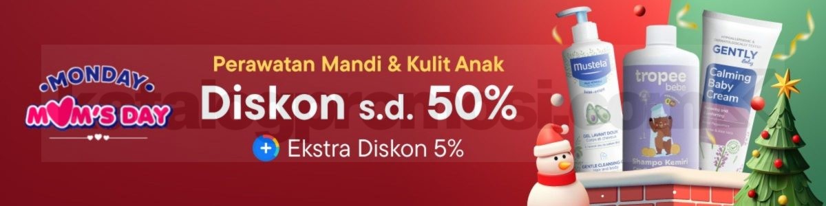 Promo Moms Day Blibli Diskon 50% + Ekstra Potongan 5% 