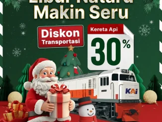 Promo Nataru KAI Diskon Tiket Kereta Api 30%