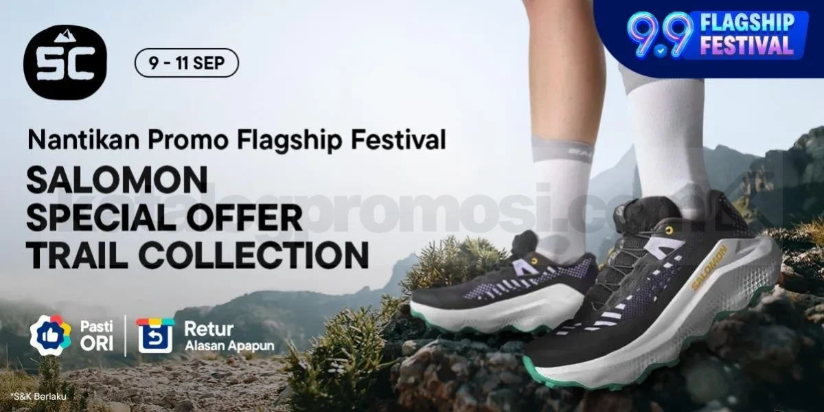 Promo Salomon di Blibli 9.9 Special Offer Trail Collection 