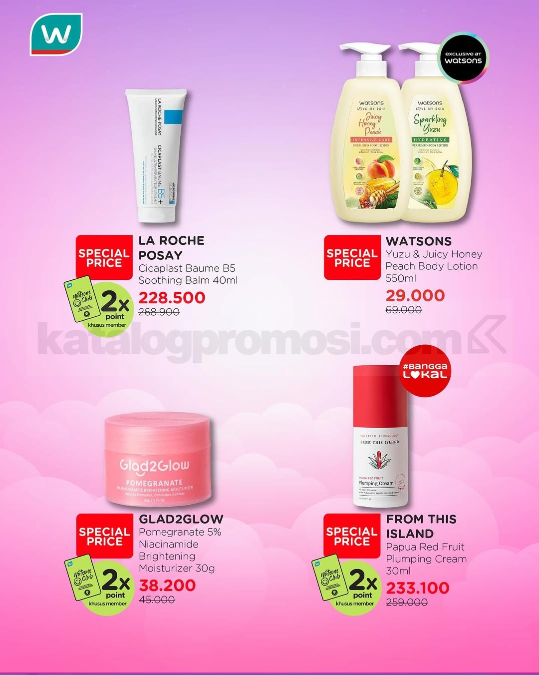 Promo Watsons MEGA BEAUTY DEALS! Skincare Diskon 30% + 5%