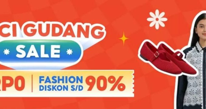 Shopee Cuci Gudang Sale - GRATIS ONGKIR dan FASHION DISKON hingga 90%