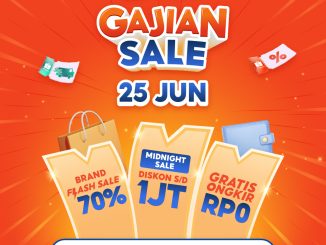 Shopee GAJIAN SALE! Brand Flash Sale 70% dan Midnight Sale Diskon hingga 1 Juta + Gratis ongkir