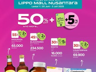 Watsons OPENING SALE! Diskon hingga 50% + 5% untuk Produk Kesehatan