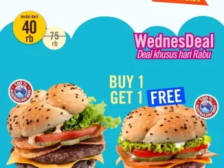 A&W RESTORAN Promo WEDNESDEAL BUY 1 GET 1 FREE BURGER* 4