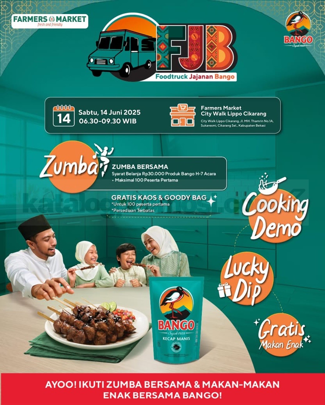 Foodtruck Jajanan Bango di Farmers Market City Walk Cikarang Foodtruck Jajanan Bango di Farmers Market City Walk Cikarang, acara pagi seru dengan zumba dan demo masak