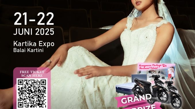 Jakarta Wedding Expo 2025 di Balai Kartini Jakarta, Tiket Gratis dan Hadiah Motor