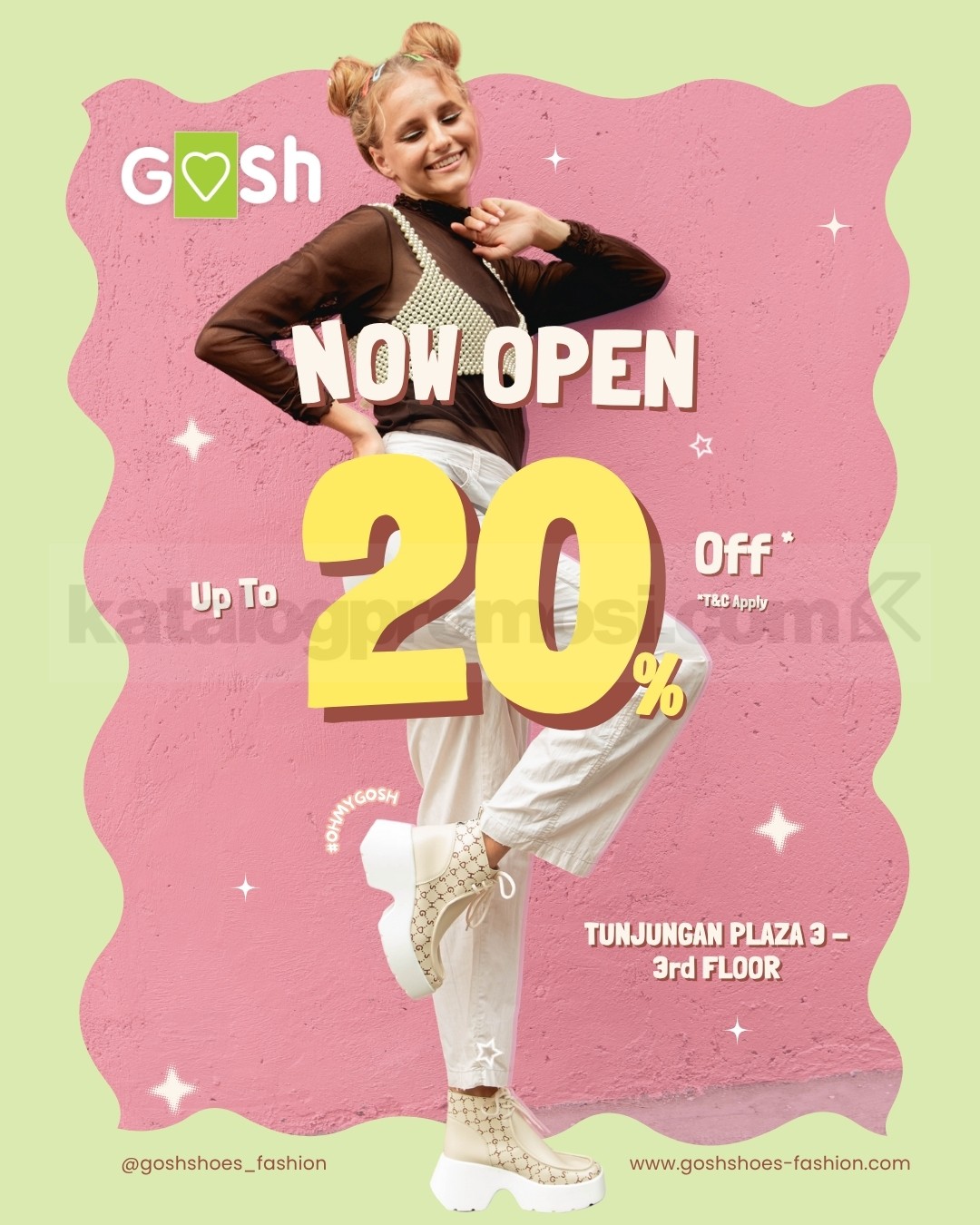 Promo GOSH SHOES Re-Opening Tunjungan Plaza Surabaya Discount Up To 20% Off* Promo GOSH SHOES Re-Opening Tunjungan Plaza Surabaya Discount Up To 20% Off* 1