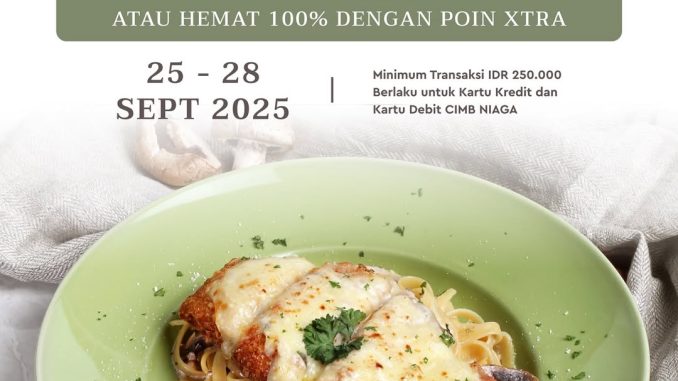 Promo Nanny's Pavillon HUT 70th CIMB Niaga - Diskon Rp 70.000 & Hemat 100% dengan Poin Xtra