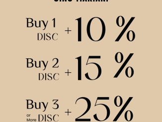 Promo GINO MARIANI Beli 1 Diskon 10%, Deli 2 Diskon 15%, Beli 3 Diskon 25%!