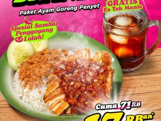 Promo Ayam Koplo GoFood Brand Day Paket Ayam Penyet Rp. 17 Ribuan dengan gratis es teh manis