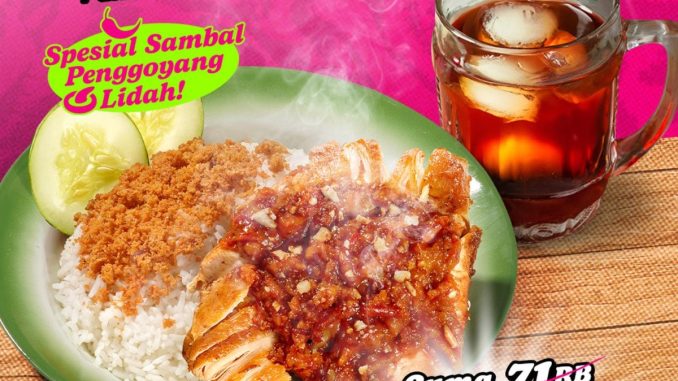 Promo Ayam Koplo GoFood Brand Day Paket Ayam Penyet Rp. 17 Ribuan dengan gratis es teh manis