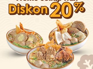 Promo Bakso Boedjangan Diskon 20% minimal transaksi Rp. 100.000 hingga 5 April 2026