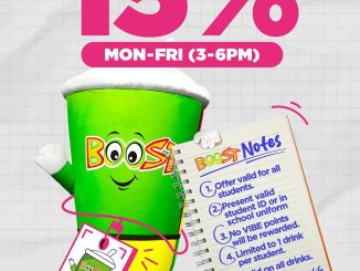 Promo Boost Juice Student Offer Diskon 15% untuk Pelajar