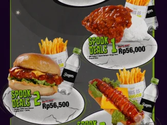 Promo Burger Bangor Spooktober Deals mulai Rp.55.000 dengan 3 menu spesial 30–31 Oktober 2025