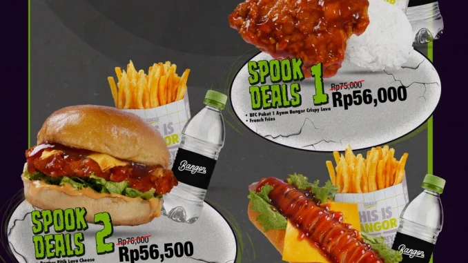 Promo Burger Bangor Spooktober Deals mulai Rp.55.000 dengan 3 menu spesial 30–31 Oktober 2025