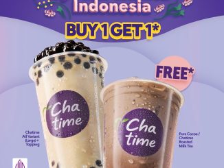 Promo Chatime Hari Kartini BELI 1 GRATIS 1 periode 20 – 23 April 2026 khusus pelanggan wanita