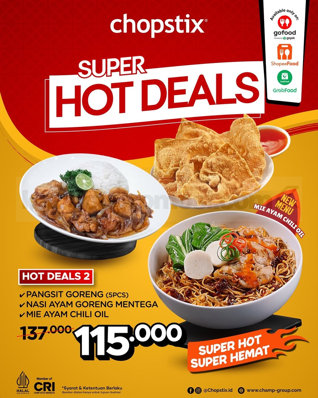 Promo Chopstix Super Hot Deals Mulai Rp. 50.000 Promo Chopstix Super Hot Deals Mulai Rp. 50.000 3