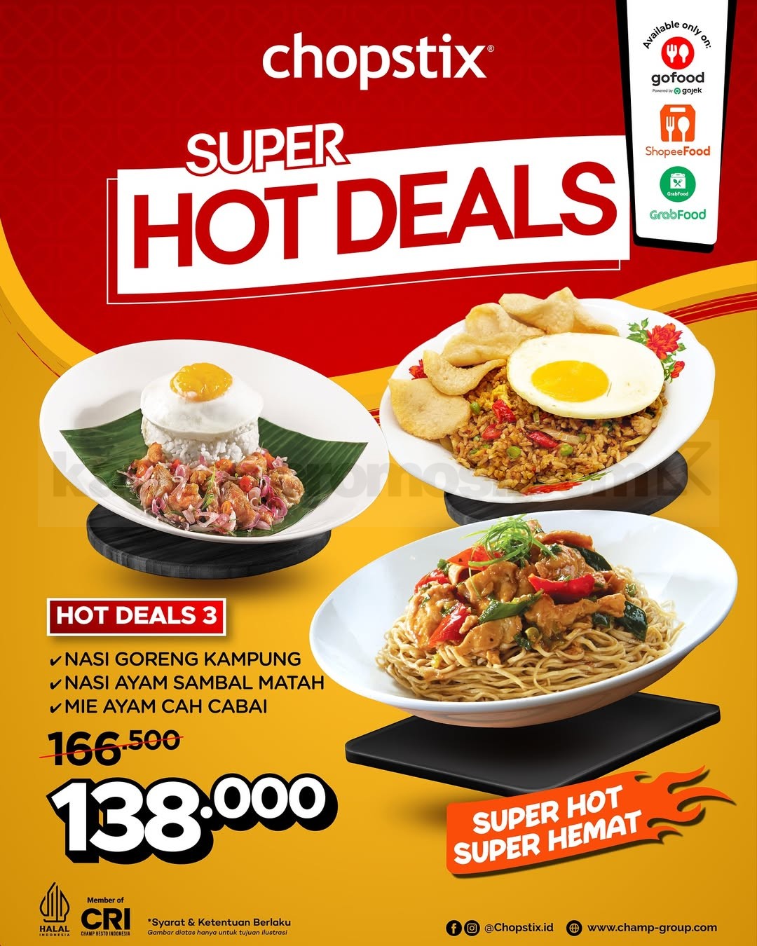 Promo Chopstix Super Hot Deals Mulai Rp. 50.000 Promo Chopstix Super Hot Deals Mulai Rp. 50.000 4