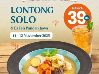 Promo Dapur Solo 11.11 Lontong Solo + Es Teh Pandan Jawa Rp. 39.900, makan hemat dan lezat
