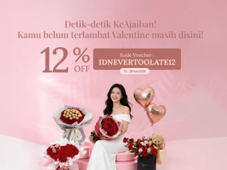 Promo FlowerAdvisor Extended Valentine diskon 12% untuk koleksi buket bunga Valentine