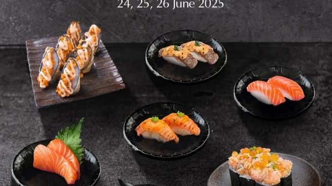 Promo GION Sushi Payday Serba Rp 24.000 di berbagai outlet, berlaku 24–26 Juni 2025