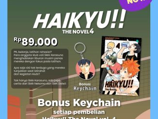 Promo Gramedia Haikyu The Novel 4 Bonus Gantungan Kunci Kageyama
