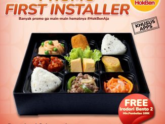 Promo HokBen First Installer Gratis Irodori Bento 2 berlaku 1–30 November 2025 via aplikasi HokBenAja