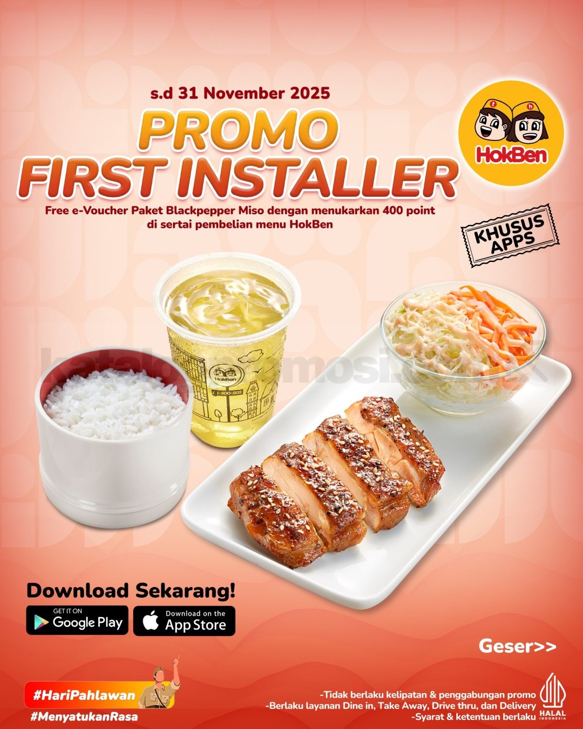 Promo HokBen First Installer Gratis Iridori Bento 2 Promo HokBen First Installer Gratis Iridori Bento 2 1
