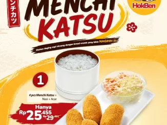 Promo HokBen Menchi Katsu Combo mulai Rp. 25 ribuan via aplikasi Qpon dengan paket hemat menu favorit