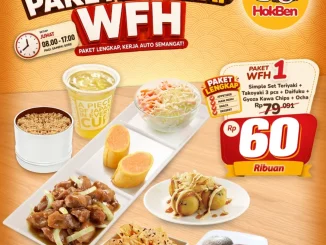 Promo HokBen Paket WFH mulai Rp. 32 ribuan dengan menu lengkap untuk 1 sampai 4 orang setiap Jumat