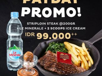 Promo Holycow Payday Striploin Steak Rp99 ribu dapat ice cream berlaku 25–28 Agustus 2025