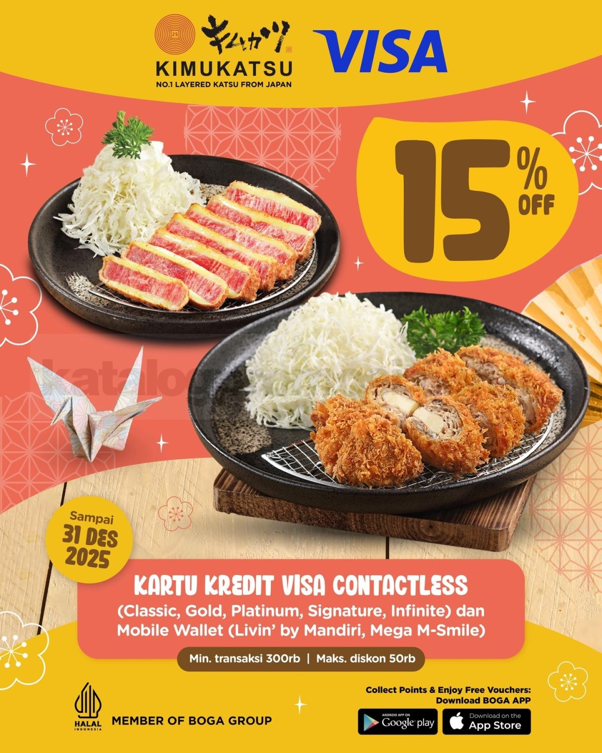 Promo KIMUKATSU Diskon 15% VISA Contactless Promo KIMUKATSU Diskon 15% VISA Contactless