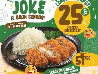 Promo Kimukatsu Share A Joke Diskon 25% Chicken Cheese Set berlaku 20–24 Oktober 2025 di seluruh outlet