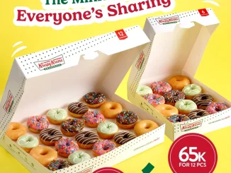 Promo Krispy Kreme Minis Doughnut mulai Rp. 65.000 dengan pilihan box 12 pcs dan 20 pcs