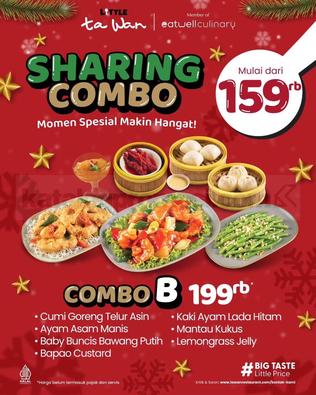 Promo Little Ta Wan Sharing Combo Menu Keluarga mulai Rp. 159.000 Promo Little Ta Wan Sharing Combo Menu Keluarga mulai Rp. 159.000 1