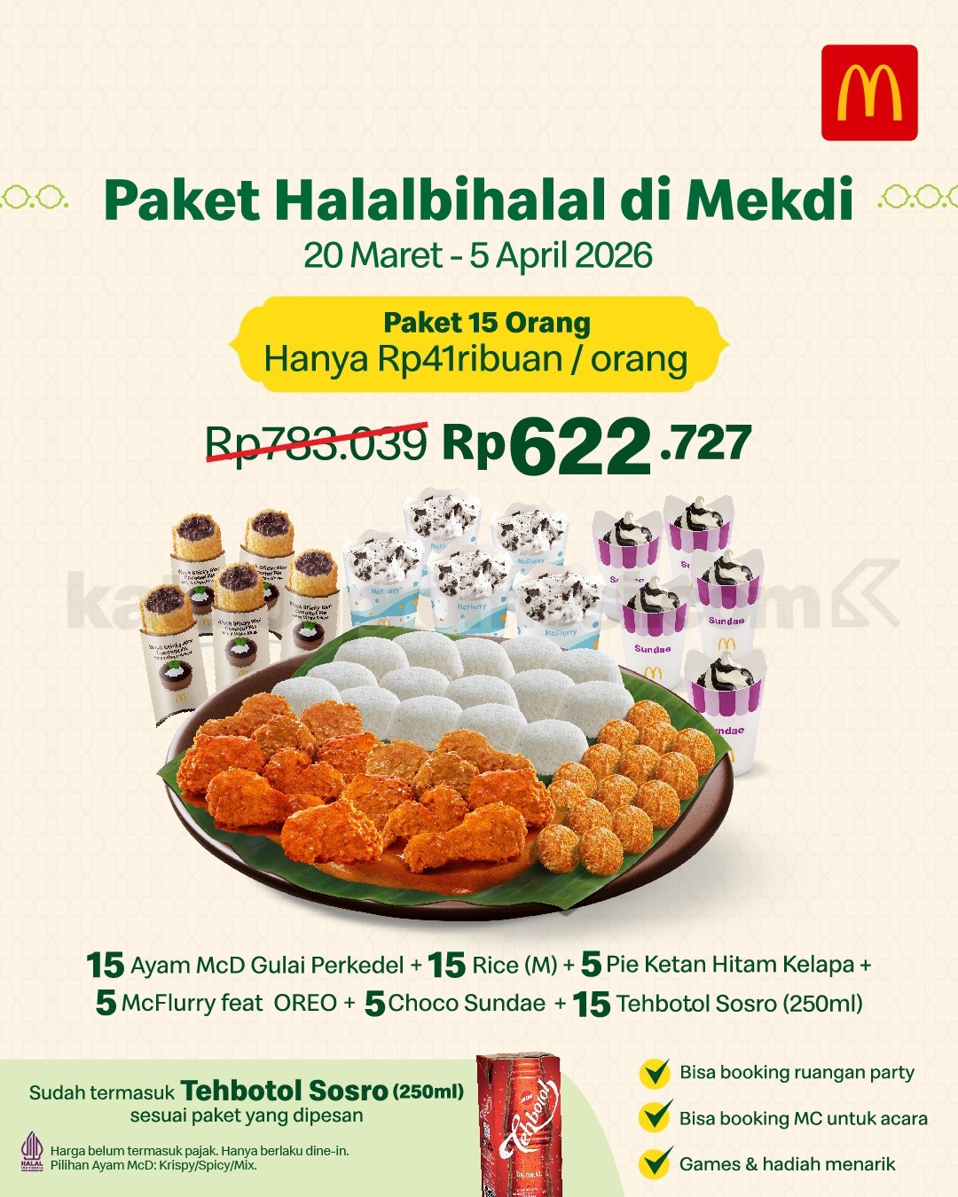 Promo McDonald’s Paket Halalbihalal mulai Rp. 41 ribuan Promo McDonald’s Paket Halalbihalal mulai Rp. 41 ribuan 1