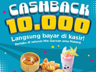 Promo Mie Gacoan Cashback GoPay Coins Rp. 10.000 untuk transaksi Rp. 10.000 via GoPay App area Malang.