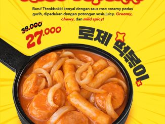 Promo Mujigae Rose Topokki cuma Rp. 27.000 menu creamy topokki terbaru