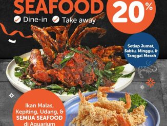 Promo Ocean 8 Weekend CUAN Seafood diskon 20% untuk semua live seafood di Lippo Mall Puri