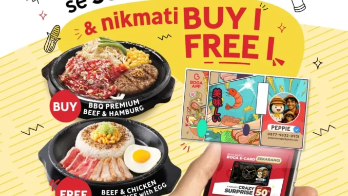 promo Pepper Lunch Buy 1 Get 1 via Boga App berlaku 10–21 November 2025 di seluruh outlet Jakarta